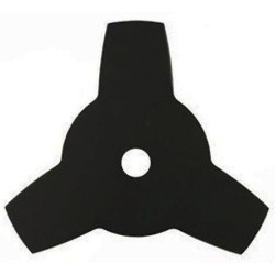 Lame métal 3 dents alésage 25,4mm diamètre 24cm pour débroussailleuse thermique
