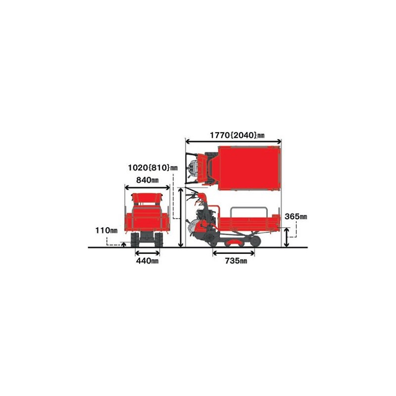 Transporteur autoporté IMER pour professionnel