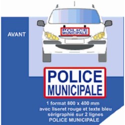 Kit de balisation pour véhicule léger de POLICE avec nom de ville 2