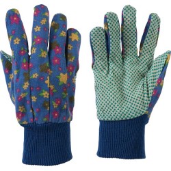 Gants jardinage imprime floral lot 3 paires M marque SILVERLINE 2