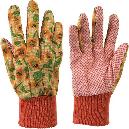 Gants jardinage imprime floral lot 3 paires M marque SILVERLINE