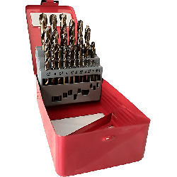 Coffret de 25 forets métaux hss meulés avec pointe auto centreuse Protools réf PROT25FMHSS forêts et mèches