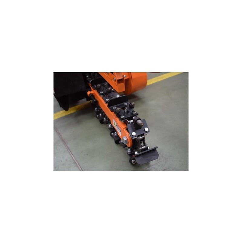 Trancheuse de sol 10cm moteur thermique 7cv 212cc Loncin
