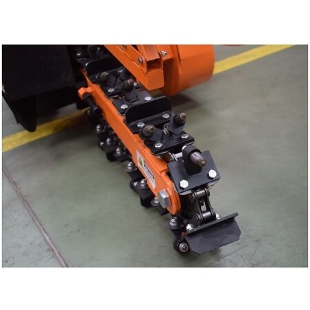 Trancheuse de sol 10cm moteur thermique 7cv 212cc Loncin