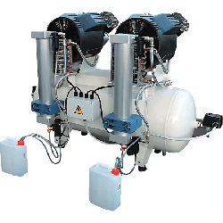 Compresseur dentaire horizontale 100L 8 sièges
