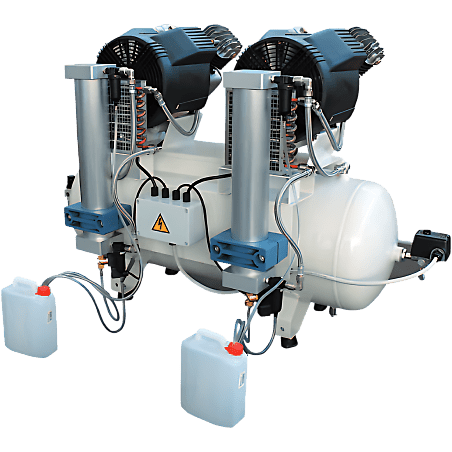 Compresseur dentaire horizontale 100L 8 sièges