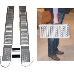 Paire de rampes 195 cm combi pour chargement et levage de véhicule. 2
