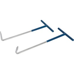 2 crochets pour pots d'échappement 210 mm marque SILVERLINE