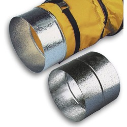 Manchon acier pour raccord de gaines de chauffage ventilation 305 mm 2