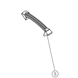 Poignée de bac de ramassage LM510S-40020-04 tondeuse Garland 56G-0111