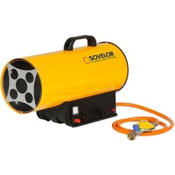 Générateur d'air chaud portable manuel a gaz 16 KW 300 m3/h
