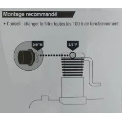 Filtre air 3/8 M pour compresseur Mecafer 2