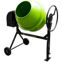 Bétonnière électrique 160 litres 230 volts 650 w zipper zi-btm160 avec pédale de basculement Zipper ref ZI-BTM160 bétonnière et 