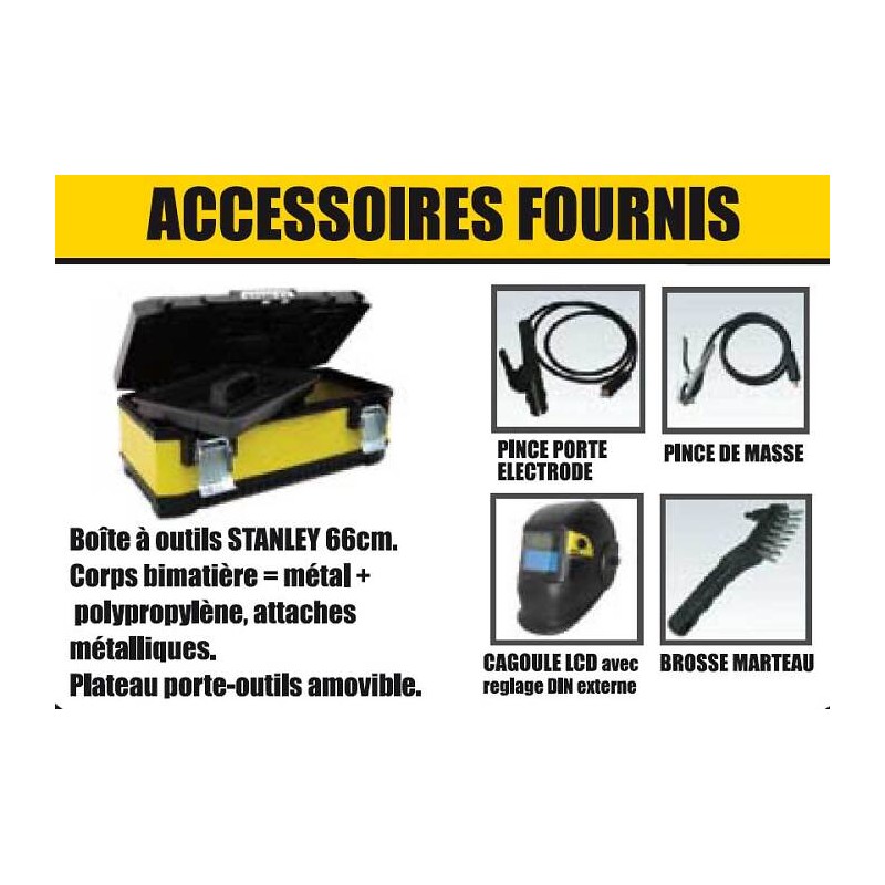 Poste à souder STANLEY mma inverter 125 ampères max