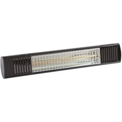 Chauffage radiant 2000 W noir télécommande bluetooth