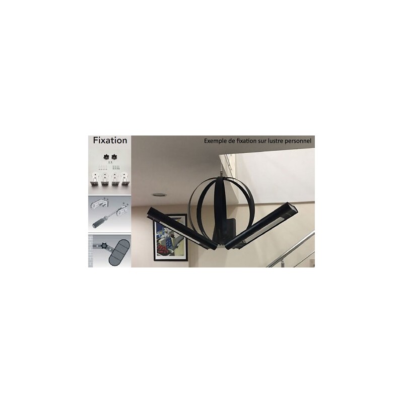 Chauffage infrarouge 2500 W IP44 12m2 max télécommande