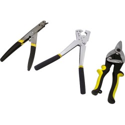Kit outils plaquiste cisaille grignoteuse sertisseuse