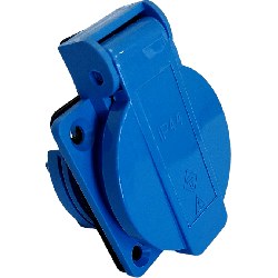 Prise 220v 16a ip 23 marque Mecafer ref 451013 en vente chez