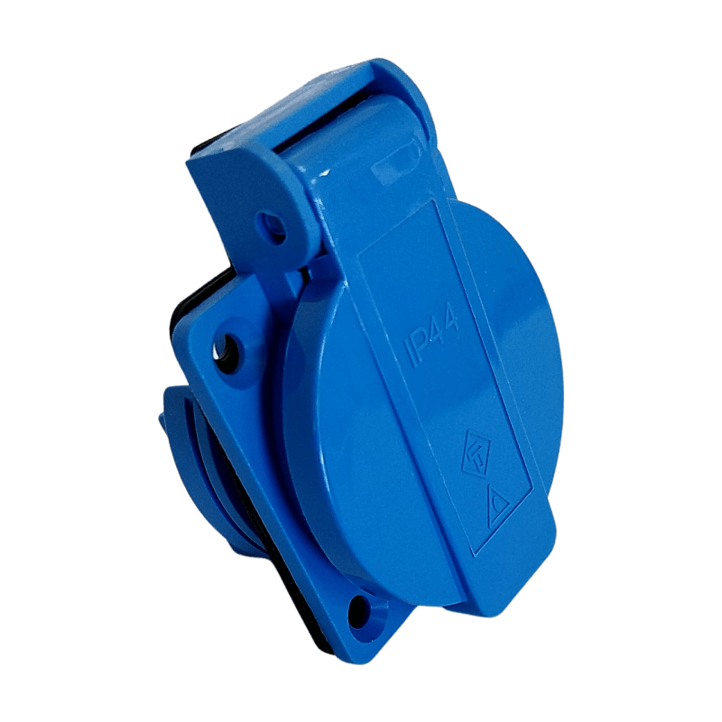 Prise 220v 16a ip 23 marque Mecafer ref 451013 en vente chez