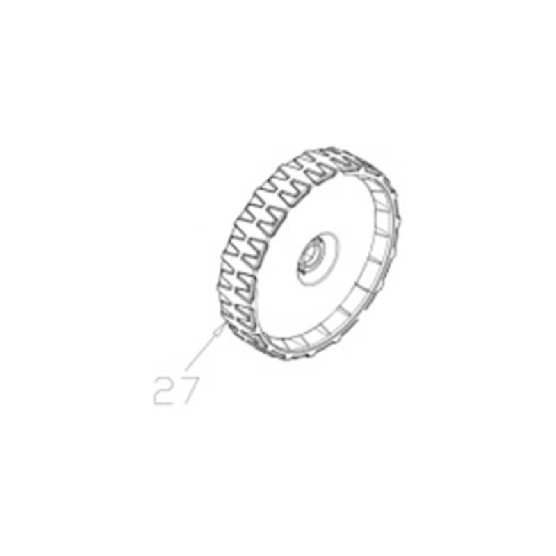 Roue arrière de tondeuse essence Gardeo GTTAC53T-BS775IS de 161cc