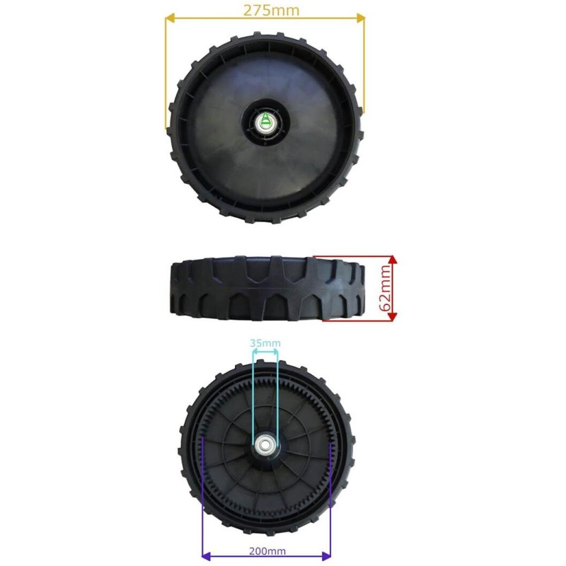 Roue arrière pour tondeuse GOOD YEAR GY46LM référence GY324675