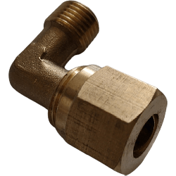 Raccord coude sortie culasse pour compresseur Nuair, Mecafer, Stanley