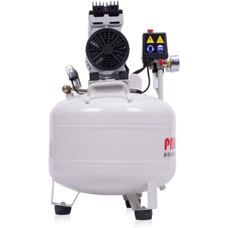 Compresseur d'air 35 litres 750w peu bruyant et sans entretien marque Pneukraft référence PAC035P0750SDD-EU compresseurs silenci