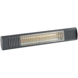 Chauffage radiant 2000 W gris télécommande bluetooth