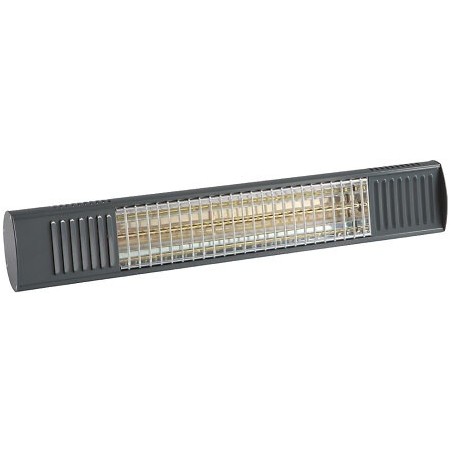 Chauffage radiant 2000 W gris télécommande bluetooth