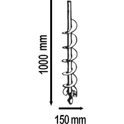 Mèche tarière T-160HO HONDA 1 mètre sur 15cm