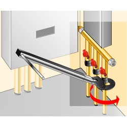 Clef à robinet 13mm pour plombier avec 4 embouts 2
